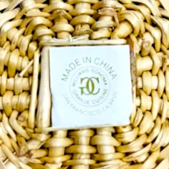 WILLIAMS SONOMA Star Shaped Woven Stacking Baskets Bohemian Boho Set of 3 - Picture 7 of 8